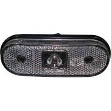 Lanterna Frontal e Lateral Cristal Carreta Facchini Oval S/Suporte