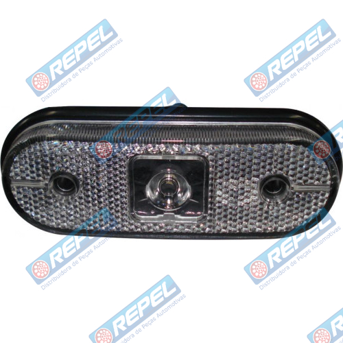 Lanterna Frontal e Lateral Cristal Carreta Facchini Oval S/Suporte