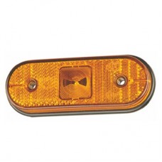 Lanterna Lateral Amarela Oval Carreta Facchini S/Suporte