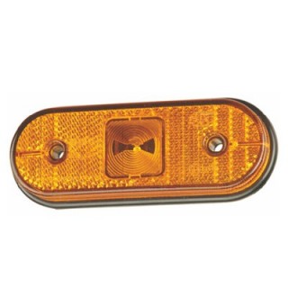 Lanterna Lateral Amarela Oval Carreta Facchini S/Suporte