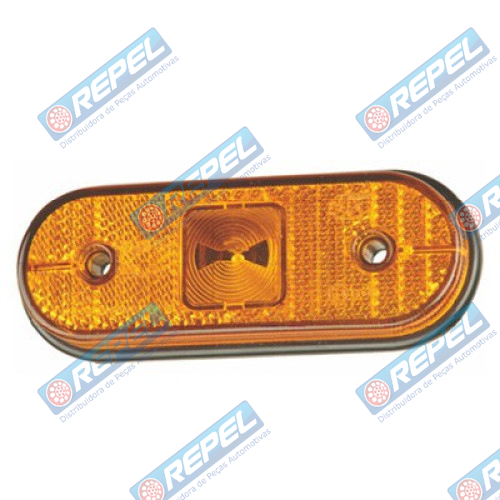 Lanterna Lateral Amarela Oval Carreta Facchini S/Suporte