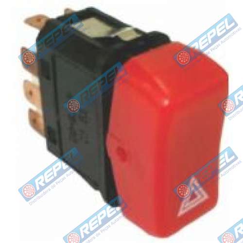 Botão de Alerta MBB Bicudo 1988 a 1995 12V MBB 1418