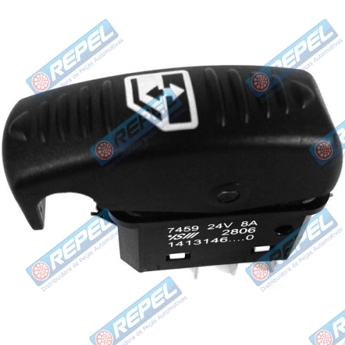 Botão Vidro Elétrico Scania Série 4 124 114 94 Todas 98> Série P / G / R / T 