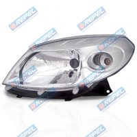 Farol Principal Renault Sandero 2008 2009 2010 2011 Cromado Lado Direito Farol Principal Renault Sandero 2008 2009 2010 2011 Cromado Lado Direito