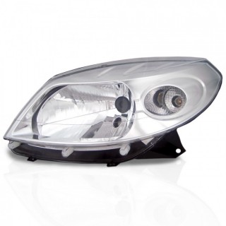 Farol Principal Renault Sandero 2008 2009 2010 2011 Cromado Lado Direito