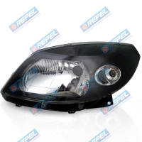 Farol Principal Renault Sandero 2008 2009 2010 2011 Masacara Negra FUME Lado Direito Farol Principal Renault Sandero 2008 2009 2010 2011 Masacara Negra FUME Lado Direito