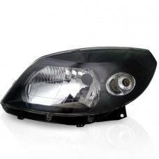Farol Principal Renault Sandero 2008 2009 2010 2011 Masacara Negra FUME Lado Direito
