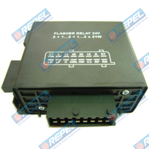 Rele de Seta Scania Série 4 114 124 16 saidas 24V 