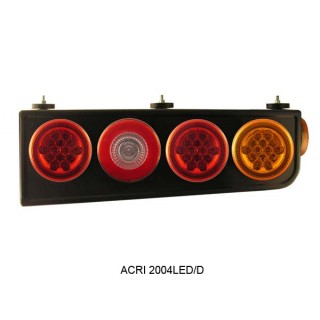 Conjunto Lanterna LED Bivolt Carreta Implemento Randon 2008>  Lado Direito