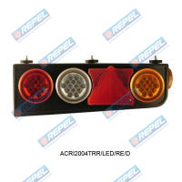 Conjunto Lanterna Traseira LED Carreta Randon C/triangulo Lado Direito