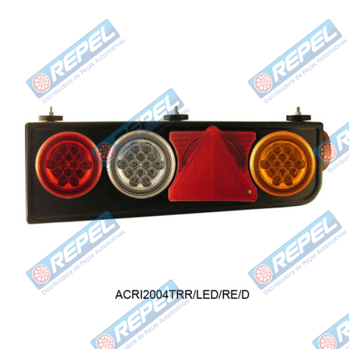 Conjunto Lanterna Traseira LED Carreta Randon C/triangulo Lado Direito