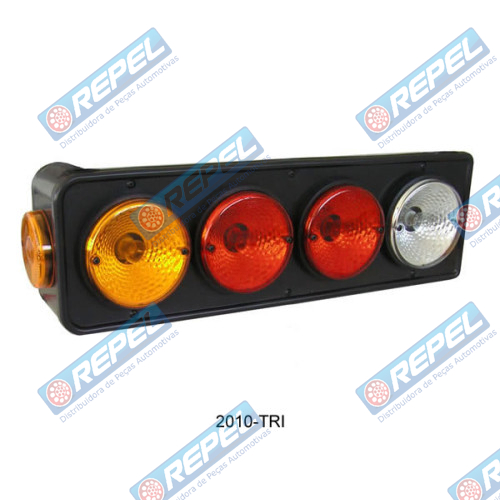 Conjunto Lanterna Traseira Cromada Carreta Facchini