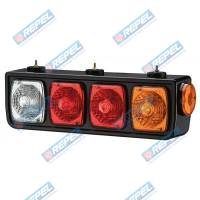 Conjunto Lanterna Traseira LED 24V Guerra Carretas Implementos   Lado Direita