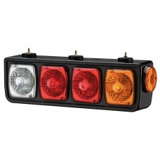 Conjunto Lanterna Traseira LED 24V Guerra Carretas Implementos   Lado Direita