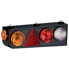 Conjunto Lanterna Traseira LED 24V Randon Carretas Implementos Lado Direita C/Triangulo