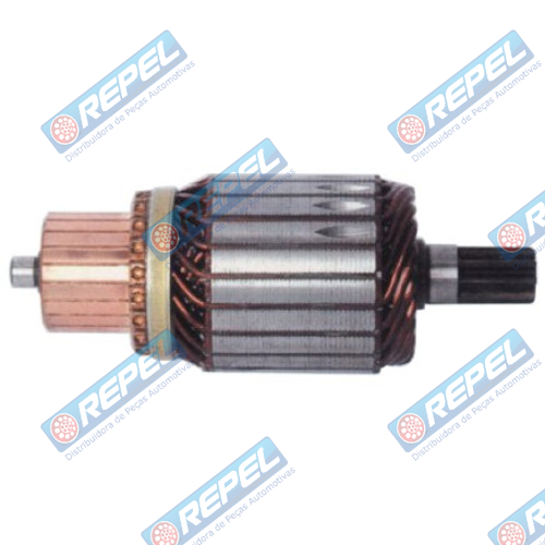 Induzido Partida Denso 12V Empilhadeira Yale Toyota FG 18 FG20 FG25 128MM