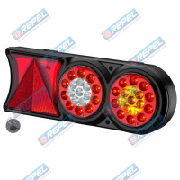 Conjunto Lanterna LED 24V Circle Light (conector 7  vias) Exclusivo Sinalsul Carretas Implementos Un