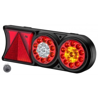 Conjunto Lanterna LED 24V Circle Light (conector 7  vias) Exclusivo Sinalsul Carretas Implementos Un