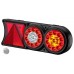 Conjunto Lanterna LED 12V Circle Light (conector 6 vias) Carretas Implementos Universal 174mm x 458m