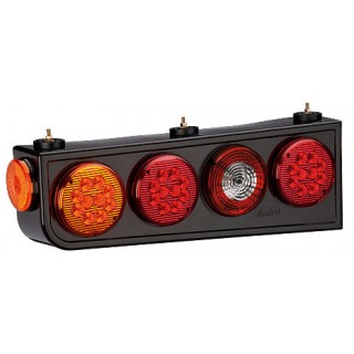 Conjunto Lanterna LED 24V Carreta Implemento Randon 2008> Lado Esquerdo