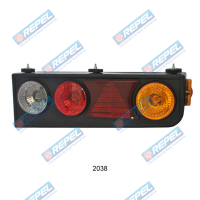 Conjunto Lanterna Traseira Carreta Randon 2000> Lado Direito C/Triangulo Original