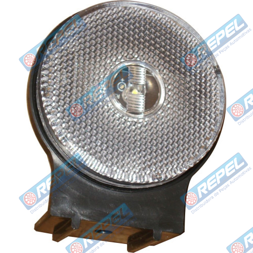 Lanterna Lateral Led Cristal C/Suporte Carreta Randon 2010> 