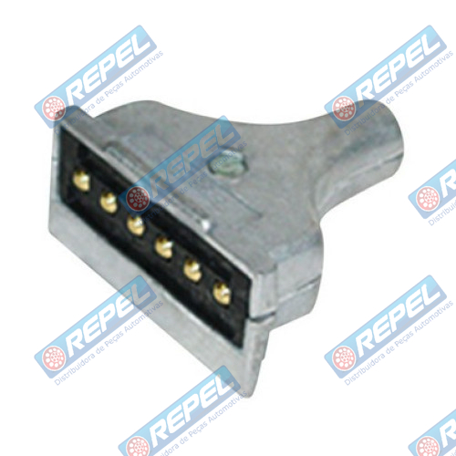 Engate Macho Tomada Elétrica Alumínio  Conexão original  06 Polos