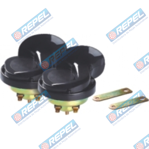 Buzina Caracol Dupla 12V 2 Terminais Universal
