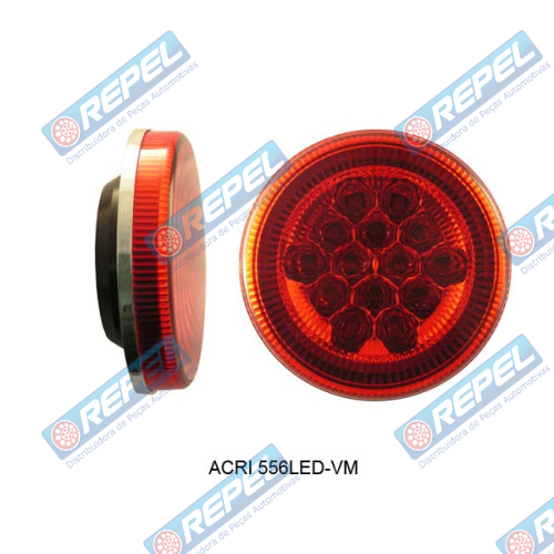 Lanterna led Conj. Tras. Randon Moderna Vermelha Bi-volt