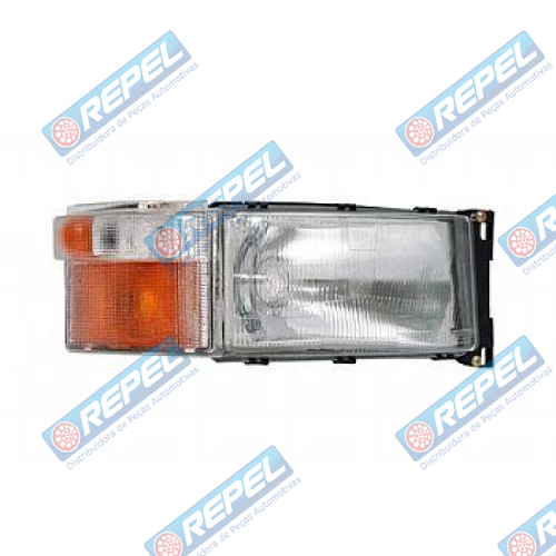 Farol Scania 124 98> Todas Lado Esquerdo Com Lanterna Seta