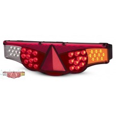 Lanterna Traseira LED 12V Fixação Superior Adaptação Carretas e Caminhões