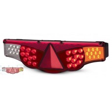 Lanterna Traseira LED 12V FIxacao Por Traz Adaptação Carretas Implementos Caminhões L/Direito