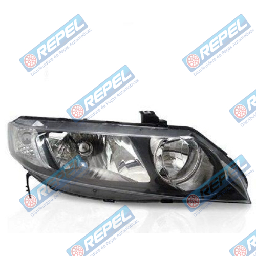 Farol Principal Honda New Civic 2007 2008 2009 2010 2011 2012 Lado Direito