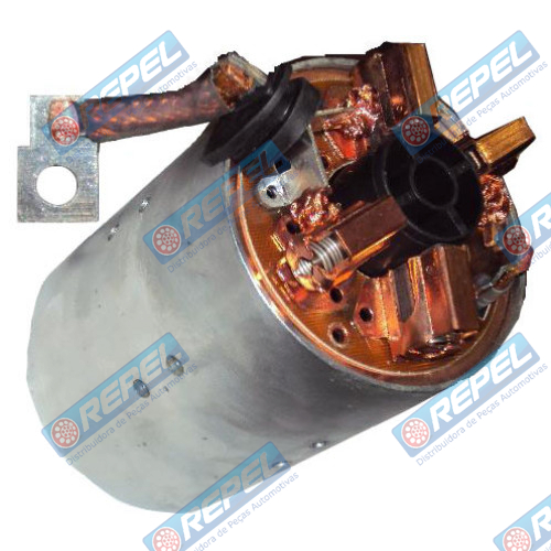 Conjunto Carcaça e Bobina e Porta Escova Partida Bosch Scania Série 4 114 124 Usado na Partida 0001