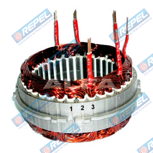 Estator Alternador Bosch 12V 90Amp. Caminhão VW Ford Cargo F250 F350 F4000 