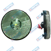 Lanterna Lateral LED 12/24V Cristal Carreta Randon 2010> e Adaptações