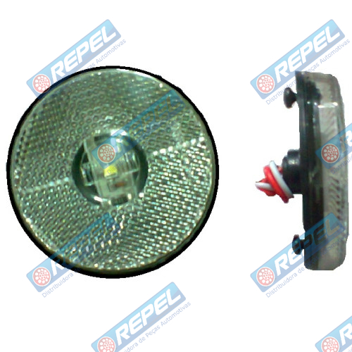 Lanterna Lateral LED 12/24V Cristal Carreta Randon 2010> e Adaptações