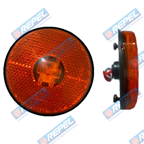 Lanterna Lateral LED 12/24V Amarela Carreta Randon 2010> e Adaptações