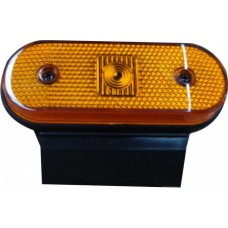 Lanterna Lateral Oval Amarela C/Suporte Carreta Fachhini