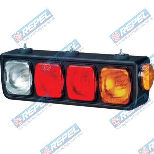 Conjunto Lanterna Traseira Carreta Guerra Lado Direito