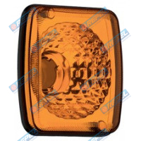 Lanterna Metalizada Amarela Conjunto Traseira Carreta Guerra 