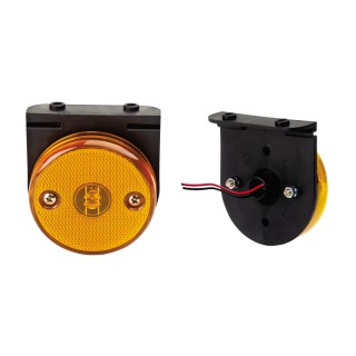 Lanterna Lateral LED Bi-Volt Amarela Carreta Randon >2010 Guerra C/Suporte  