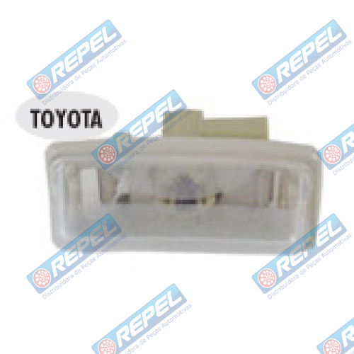 Lanterna de Placa Toyota Corolla Lado Esquerda 