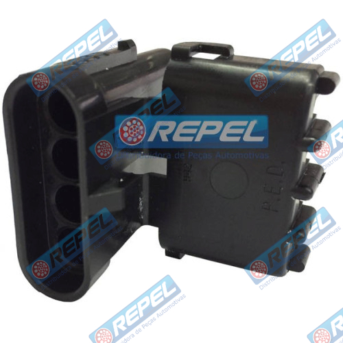 Conector Delphi 4Vias Chicote Colhedora Case A7000 A7700 A8000 A8800 (Plug Fêmea)