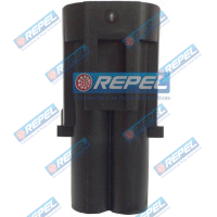 Conector Delphi 2Vias Chicote Colhedora John Deere 3510 3520 3522  (Plug Fêmea)