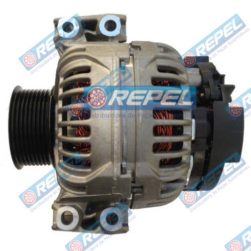 Alternador 0124655007 1763035 Bosch 24V 100Amp. Scania 124 Série 4 Série 5 2006> Série P/G/R/T 