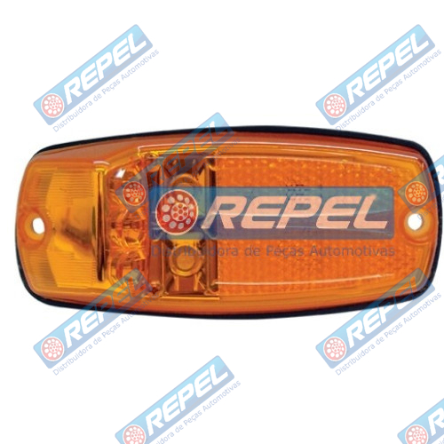 Lanterna Lateral LED 24V Amarela Ônibus Marcopolo G7 Ideale 