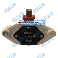 Regulador Volt. Alternador Bosch 12V 135A Case 2155 2166 2188 2366 2388 2555 8910 8920 8930 8940 8950 MX270 New Holland TC55 TC57 S7630 S8030 TC59