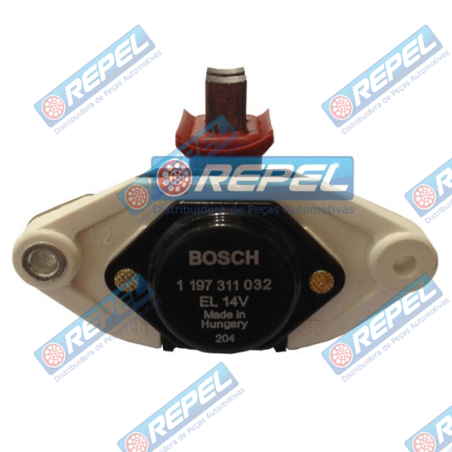 Regulador Volt. Alternador Bosch 12V 135A Case 2155 2166 2188 2366 2388 2555 8910 8920 8930 8940 8950 MX270 New Holland TC55 TC57 S7630 S8030 TC59