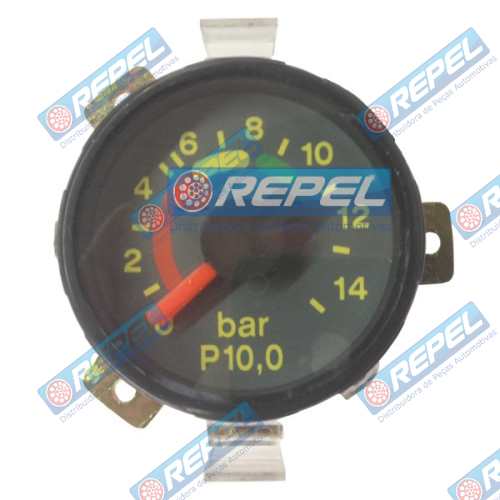 Manômetro Ar (Relógio Pressão Ar) Painel Polak MBB Ônibus E Caminhões 0 a 15 Bar Rosca Externa MBB 2423 2428 1417 1620 1618 1714 1938 2638